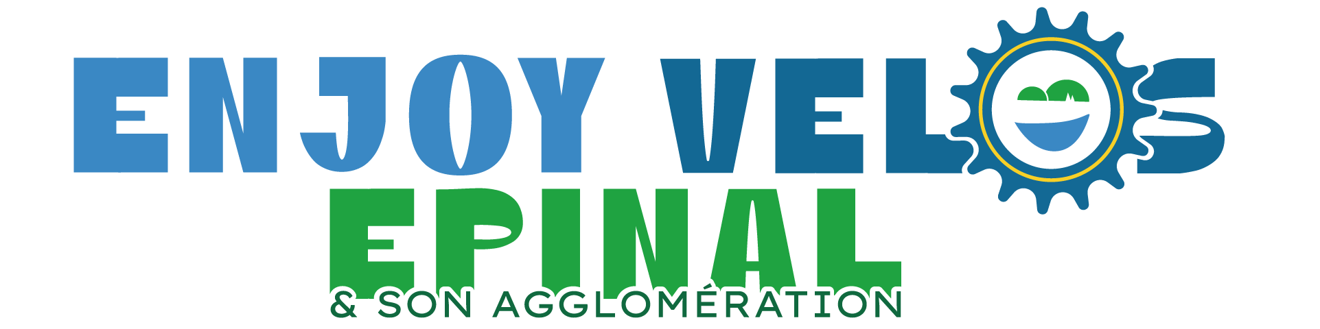 Logo EnjoyVelos Epinal - format Long - en couleurs